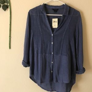 Lucky Brand button down gauze top
